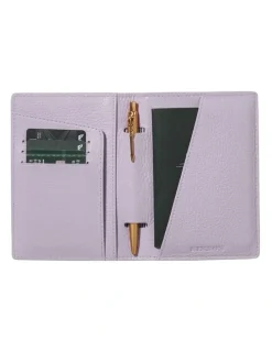 Kinnon Earle Passport Holder in Lilac