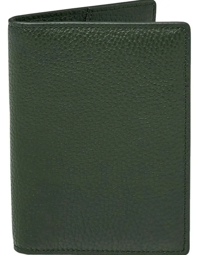Kinnon Earle Passport Holder in Olive Green