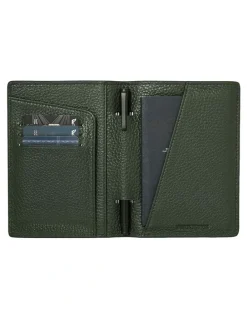 Kinnon Earle Passport Holder in Olive Green