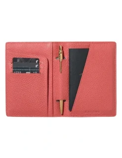 Kinnon Earle Passport Holder in Melon