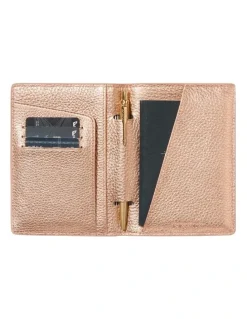 Kinnon Earle Passport Holder in Rose Gold