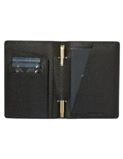 Kinnon Earle Passport Holder in Black