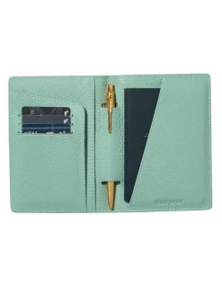 Kinnon Earle Passport Holder in Mist