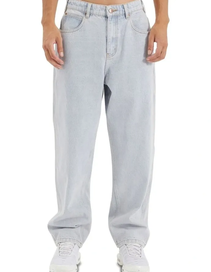 KSCY Baggy Wide Leg Jean in Light Blue