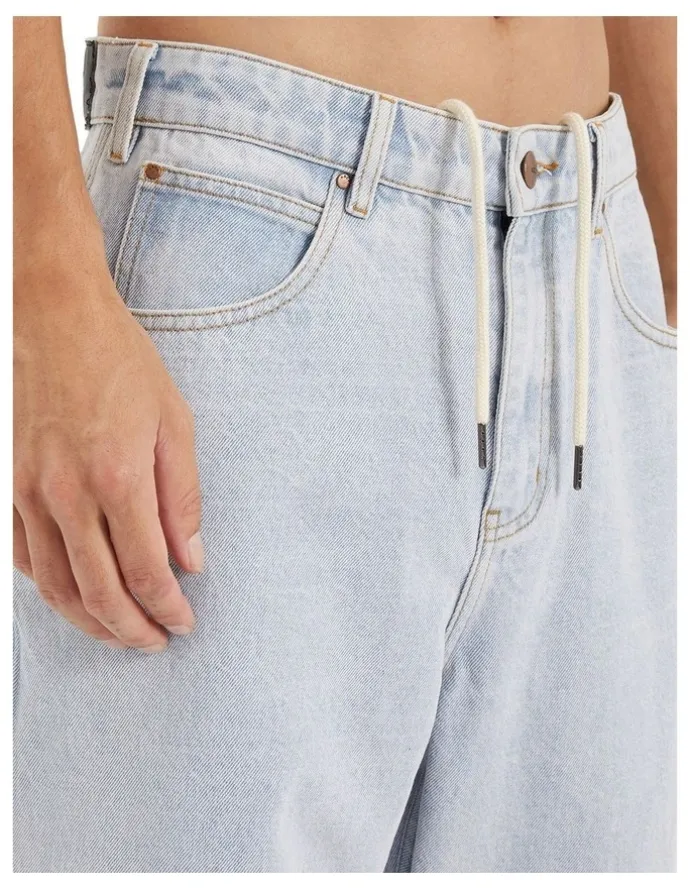 KSCY Baggy Wide Leg Jean in Light Blue