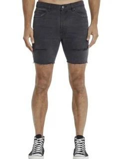 KSCY Denim Shorts in Black
