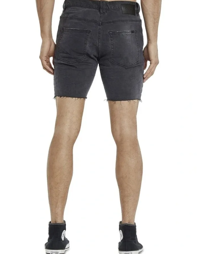 KSCY Denim Shorts in Black