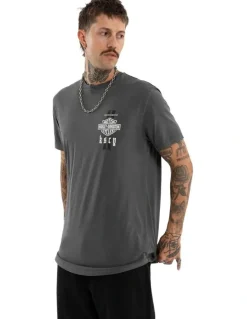 KSCY Harley Davidson Milwaukee Dual Curved Tee in Grey
