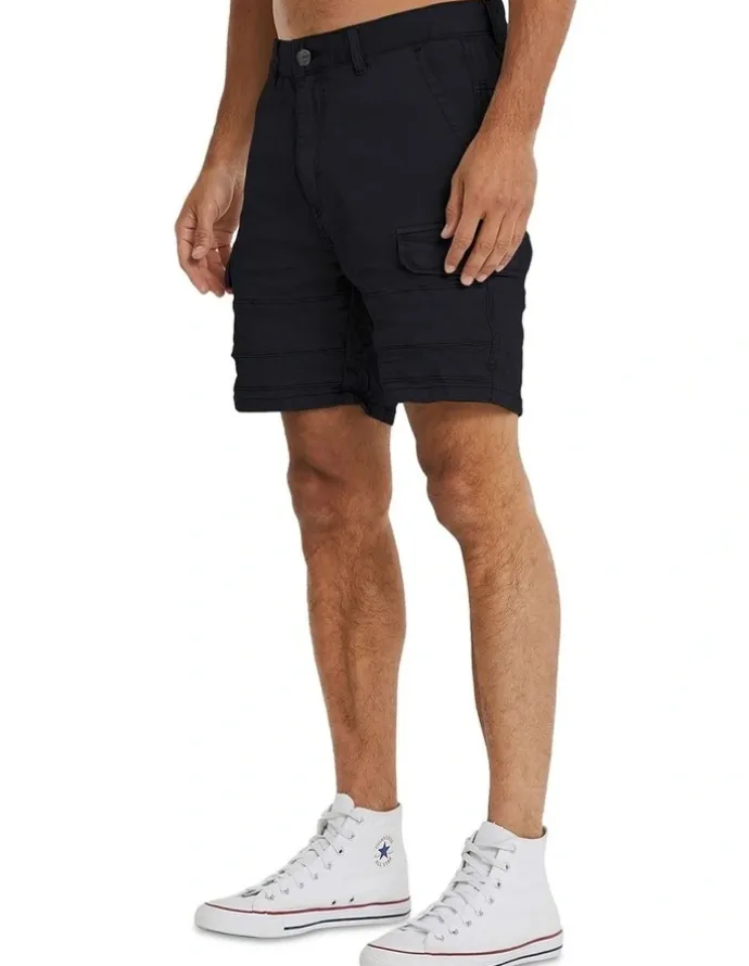 KSCY Michigan Cargo Shorts in Jet Black