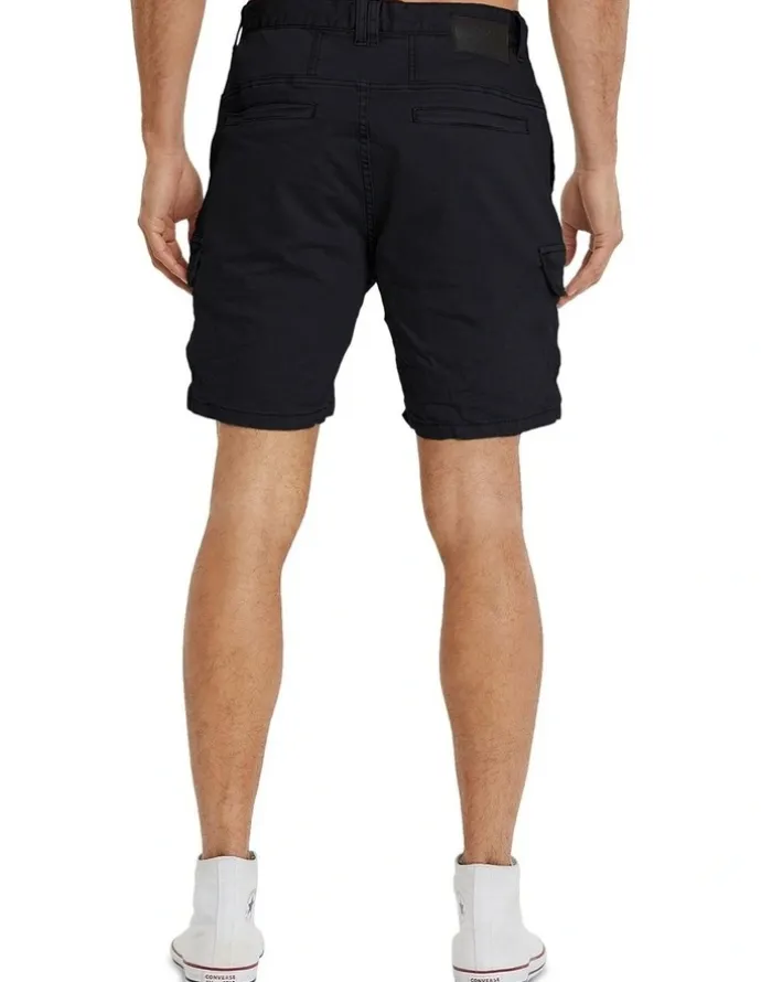 KSCY Michigan Cargo Shorts in Jet Black