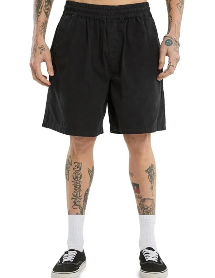 KSCY Mosh Baggy Short in Jet Black