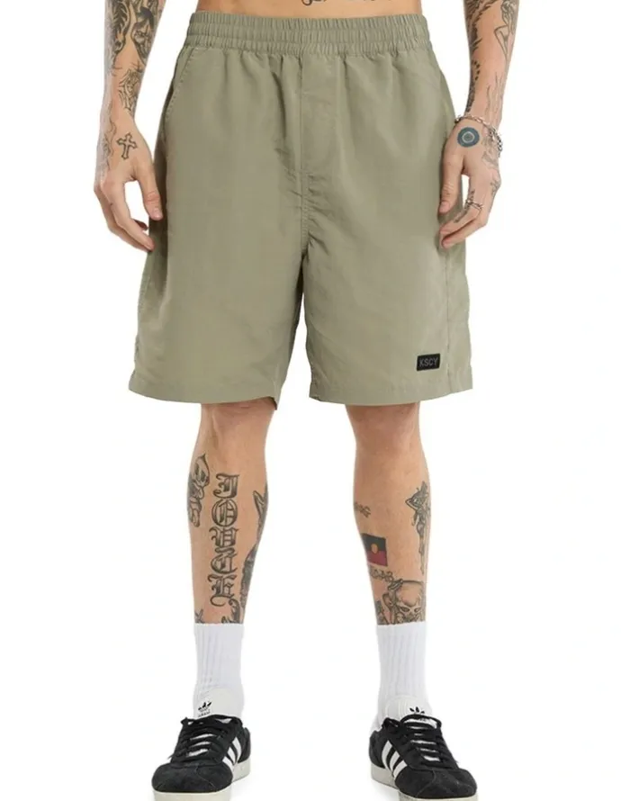 KSCY Mosh Baggy Swim Shorts in Slate Grey