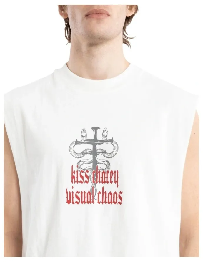 KSCY Pray Soul Street Muscle Tank in White
