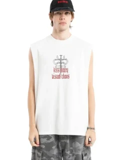KSCY Pray Soul Street Muscle Tank in White