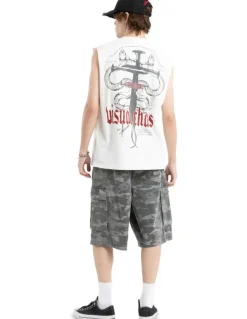 KSCY Pray Soul Street Muscle Tank in White