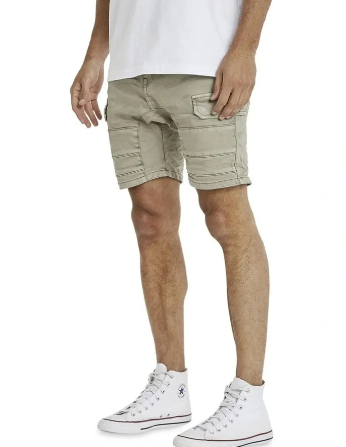 KSCY Salem Cargo Short in Vintage Khaki