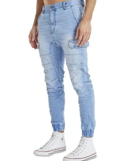 KSCY Salem Denim Jogger in Blue