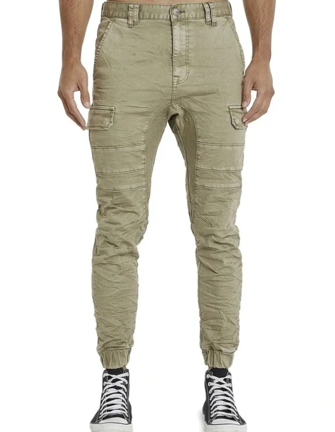 KSCY Salem Denim Jogger in Highland Green