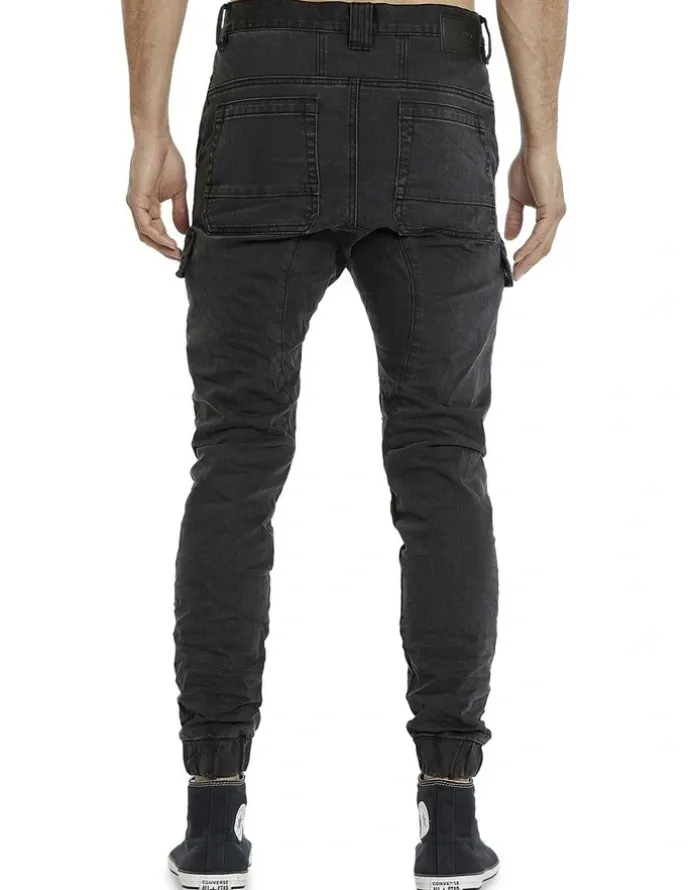 KSCY Salem Denim Jogger in Vintage Black