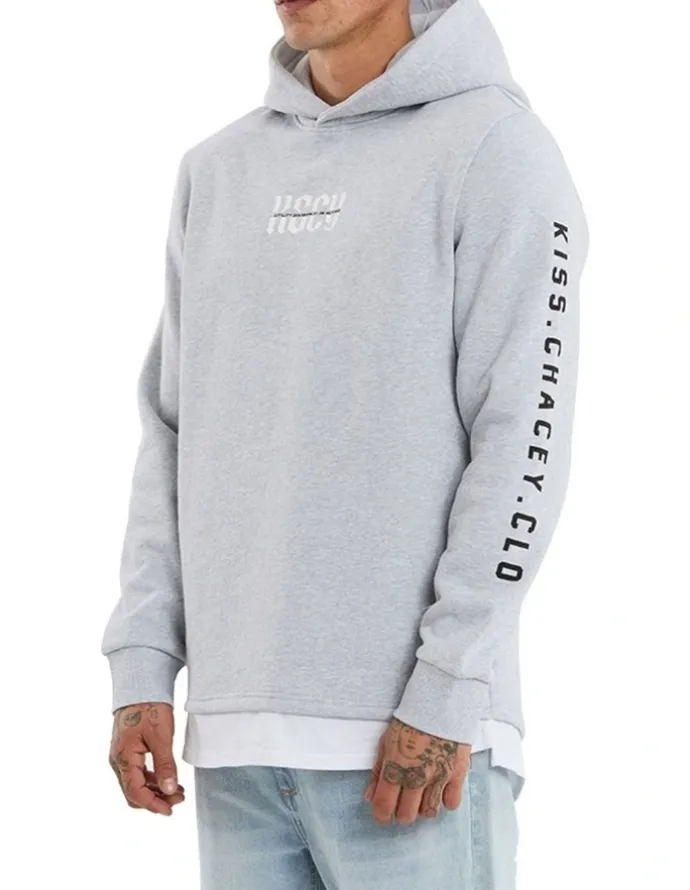 KSCY Sharp Layered Hoodie in Grey