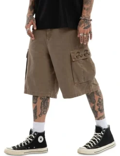 KSCY Shuriken K7 Baggy Cargo Short in Brown