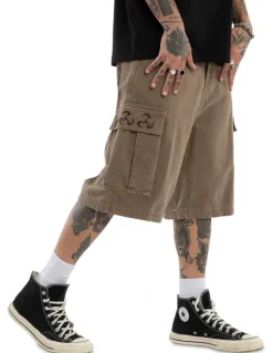 KSCY Shuriken K7 Baggy Cargo Short in Brown