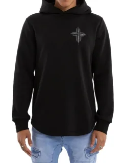 KSCY Worship Dual Curved Hoodie in Black