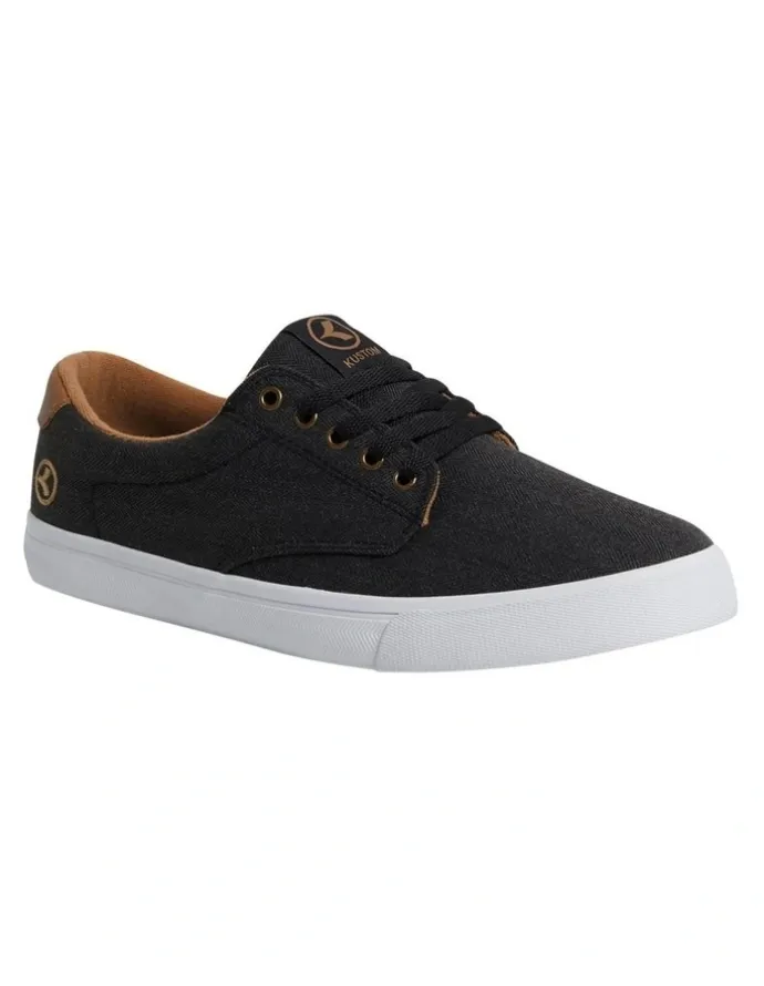 Kustom Asmus Sneakers in Black Herring