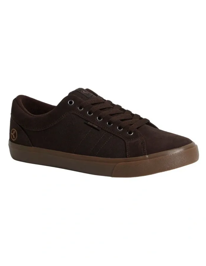 Kustom Finetime Classic Sneakers in Choc