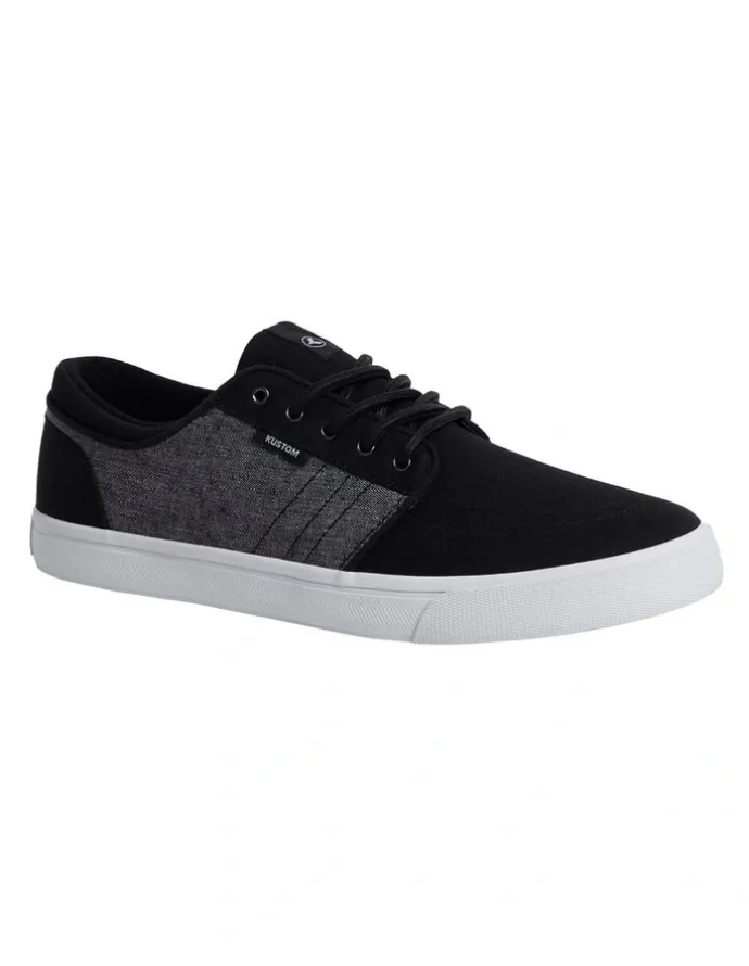Kustom Remark 2 Sneakers in Black Slub