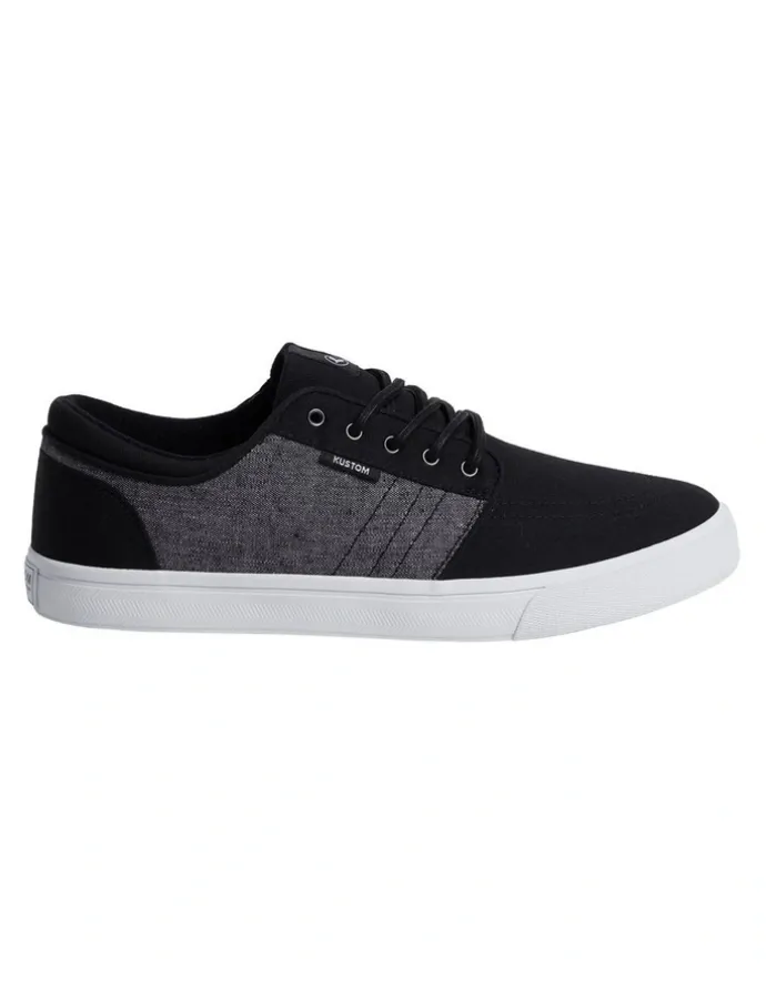 Kustom Remark 2 Sneakers in Black Slub