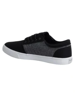 Kustom Remark 2 Sneakers in Black Slub