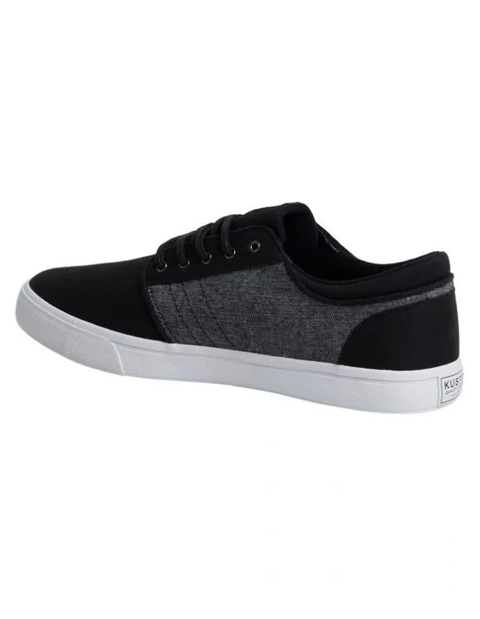 Kustom Remark 2 Sneakers in Black Slub