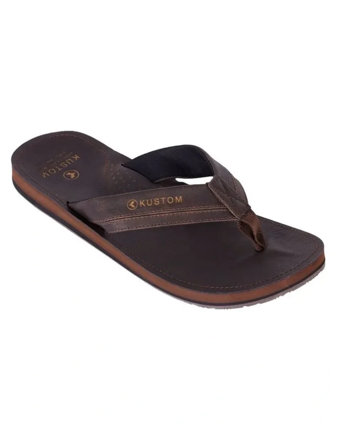 Kustom Vego 2 Thongs in Chocolate