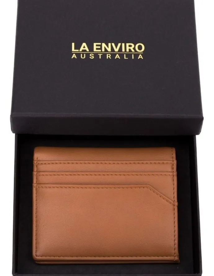 La Enviro Broome Vegan Minimalist Unisex Wallet in Tan
