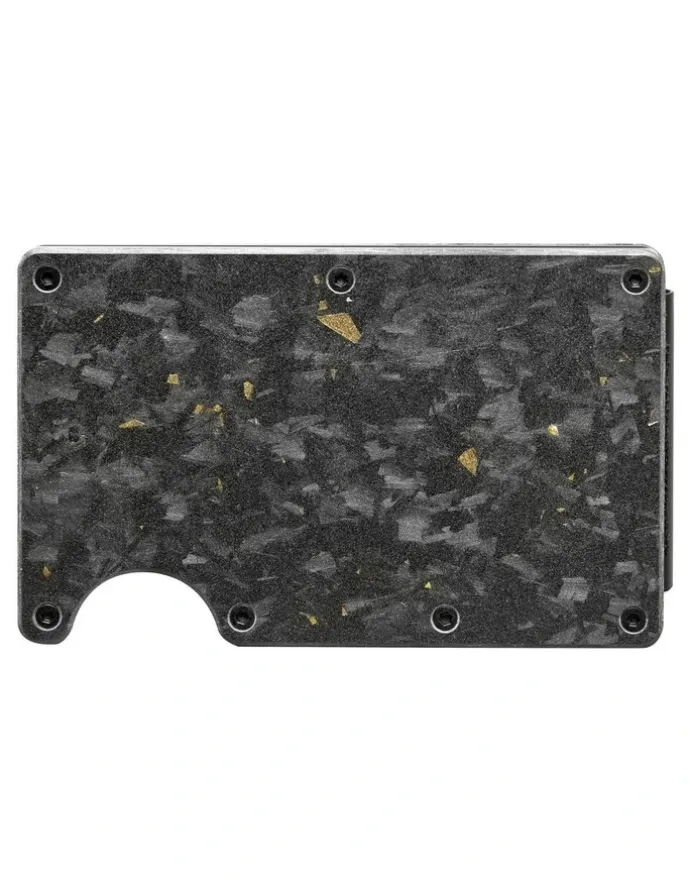 La Enviro Lorne Forged Carbon Wallet in Matte Gold