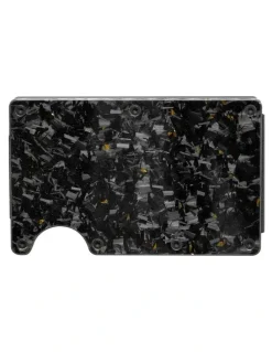La Enviro Lorne Forged Carbon Wallet in Gloss Gold
