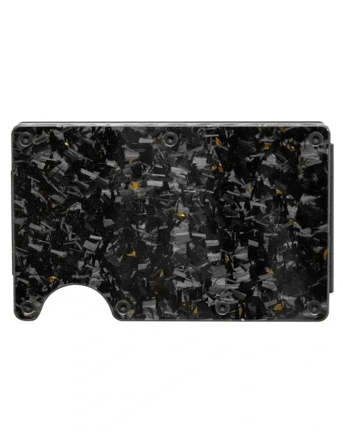 La Enviro Lorne Forged Carbon Wallet in Gloss Gold