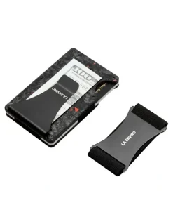 La Enviro Lorne Forged Carbon Wallet in Gloss Red