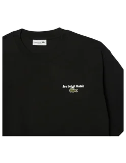 Lacoste Core Originals Back Graphic T-shirt in Black
