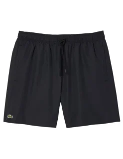 Lacoste Essentials Swim Short in Black/Green