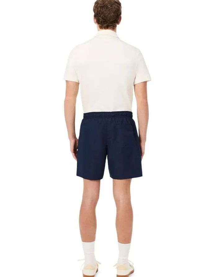 Lacoste Essentials Swim Short in Navy Blue/Green