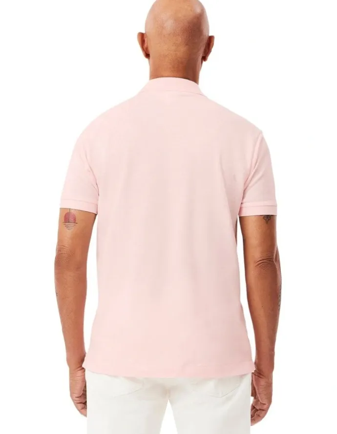 Lacoste L12 Classic Polo yTshirt in Flamingo