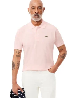 Lacoste L12 Classic Polo yTshirt in Flamingo
