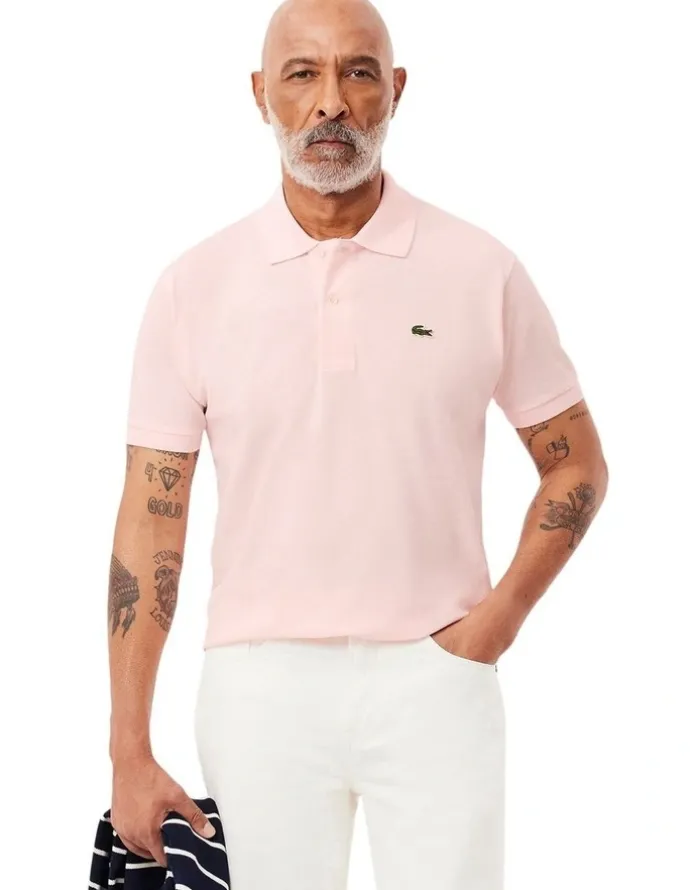 Lacoste L12 Classic Polo yTshirt in Flamingo