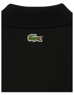 Lacoste Soft Branding Classc Fit Pique Polo Shirt in Black