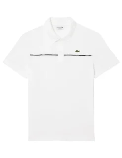 Lacoste Tape Regular Fit Polo Shirt in White