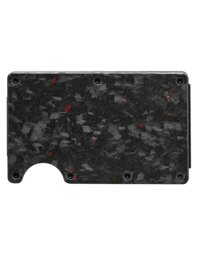La Enviro Lorne Forged Carbon Wallet in Matte Red