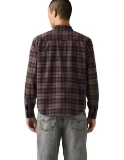 Levi's Authentic Button Down Shirt in Chocolate Garment Dye