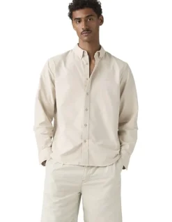 Levi's Authentic Button-Down Shirt in Pumice Stone